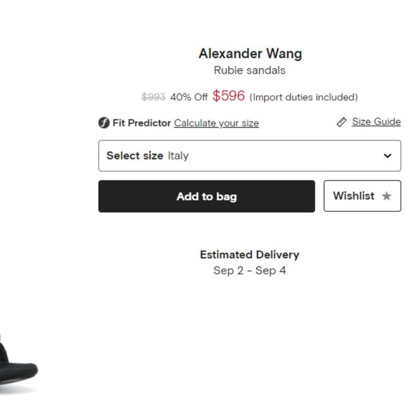 SOLD!! Alexander Wang Rubie Sandal 9US - 10EUR - Picture 12 of 12